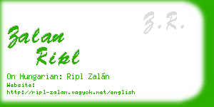 zalan ripl business card